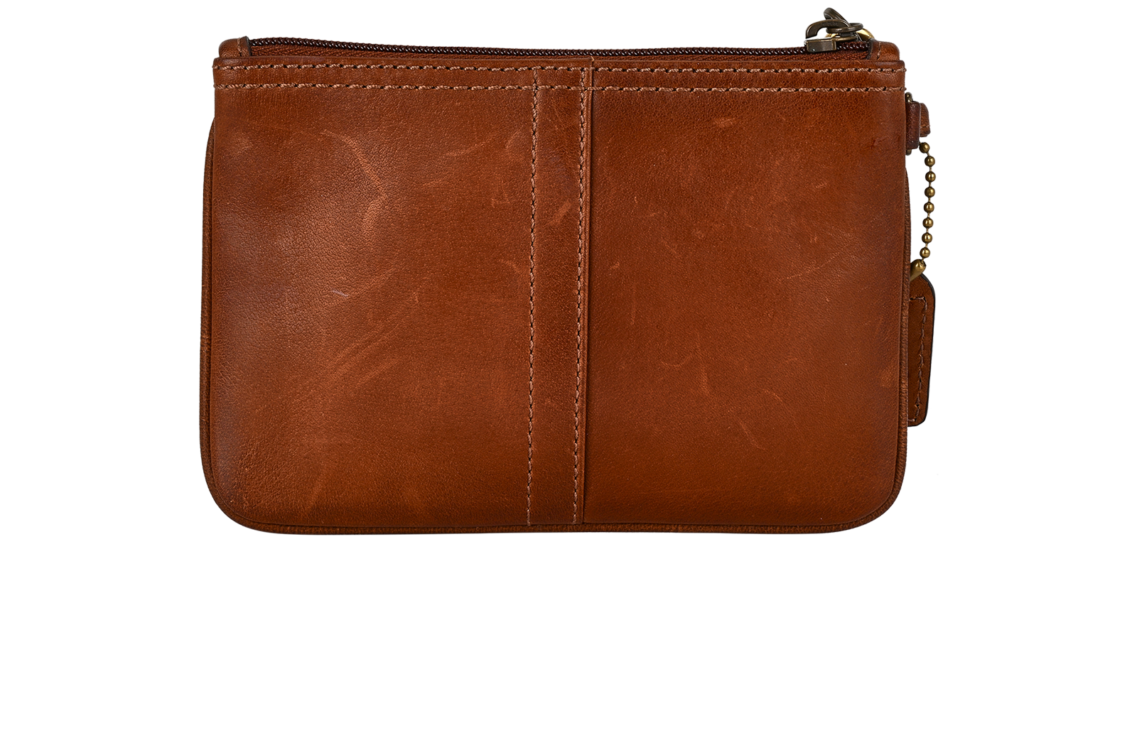 Coach Vintage Logo Wristlet, &pound;45, Accessories, Brown, Leather, Back view